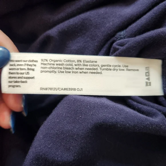 Eileen Fisher Organic Cotton Jersey Round Neck Dress Size Large - Picture 5 of 7